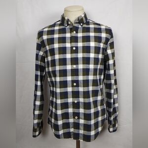 Tommy Hilfiger Custom Fit Check Multicolor Shirt Long Sleeve Mens Size M